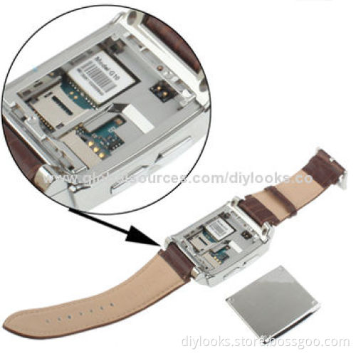 G10 Brown GPS Mobile Watch Phone with Camera, Historical Path Record/Covert Video/Bluetooth